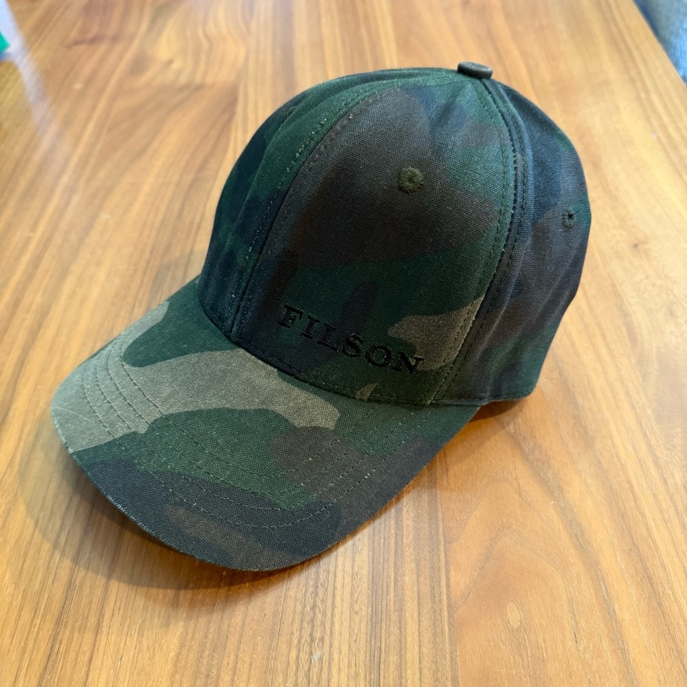 Filson Camo Tin Cloth Logger Cap